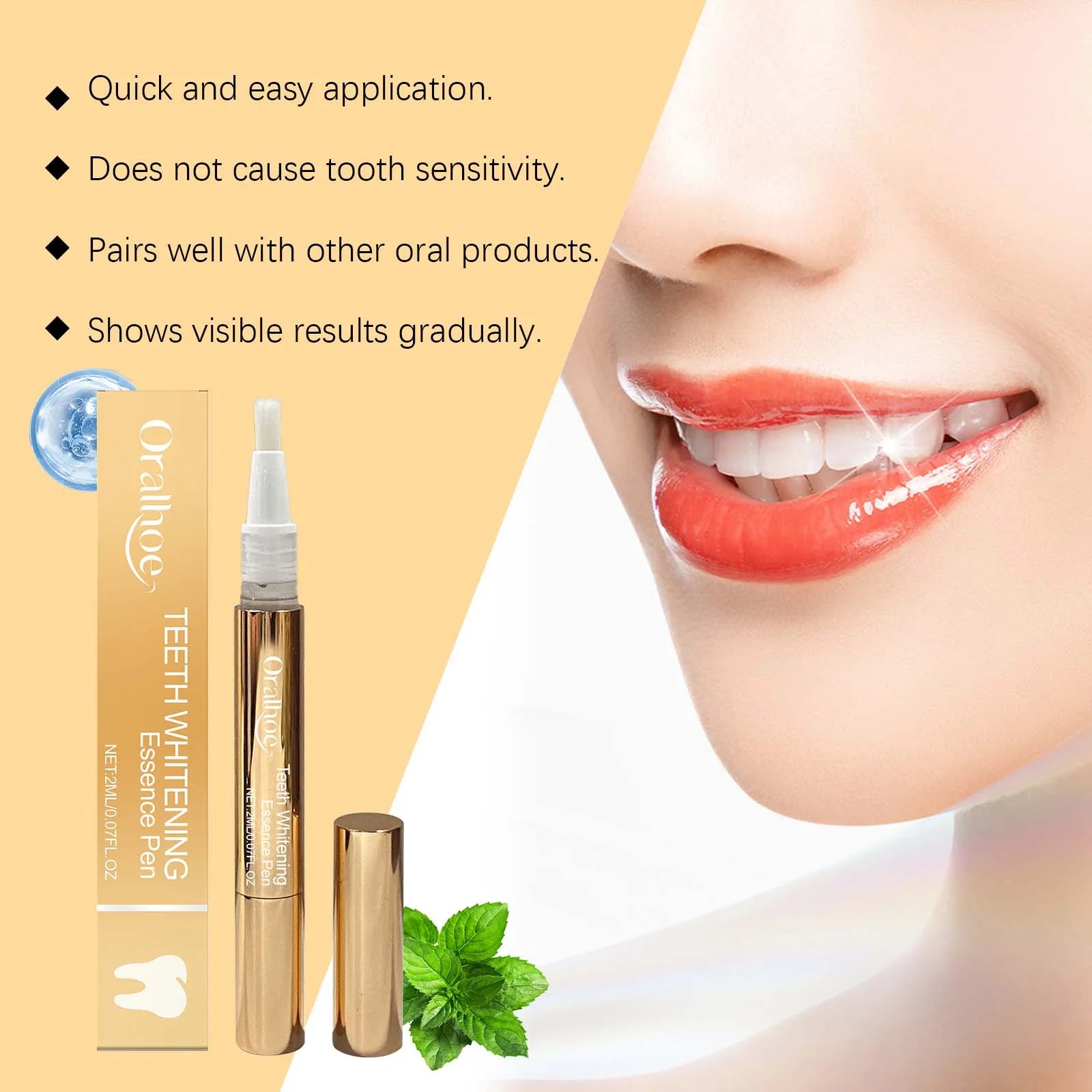 Teeth Whitening Essence Pen Remove Plaque and Tartar Clean Dental Oral Care Prevent Teeth from Rotting and Keep Fresh Breath