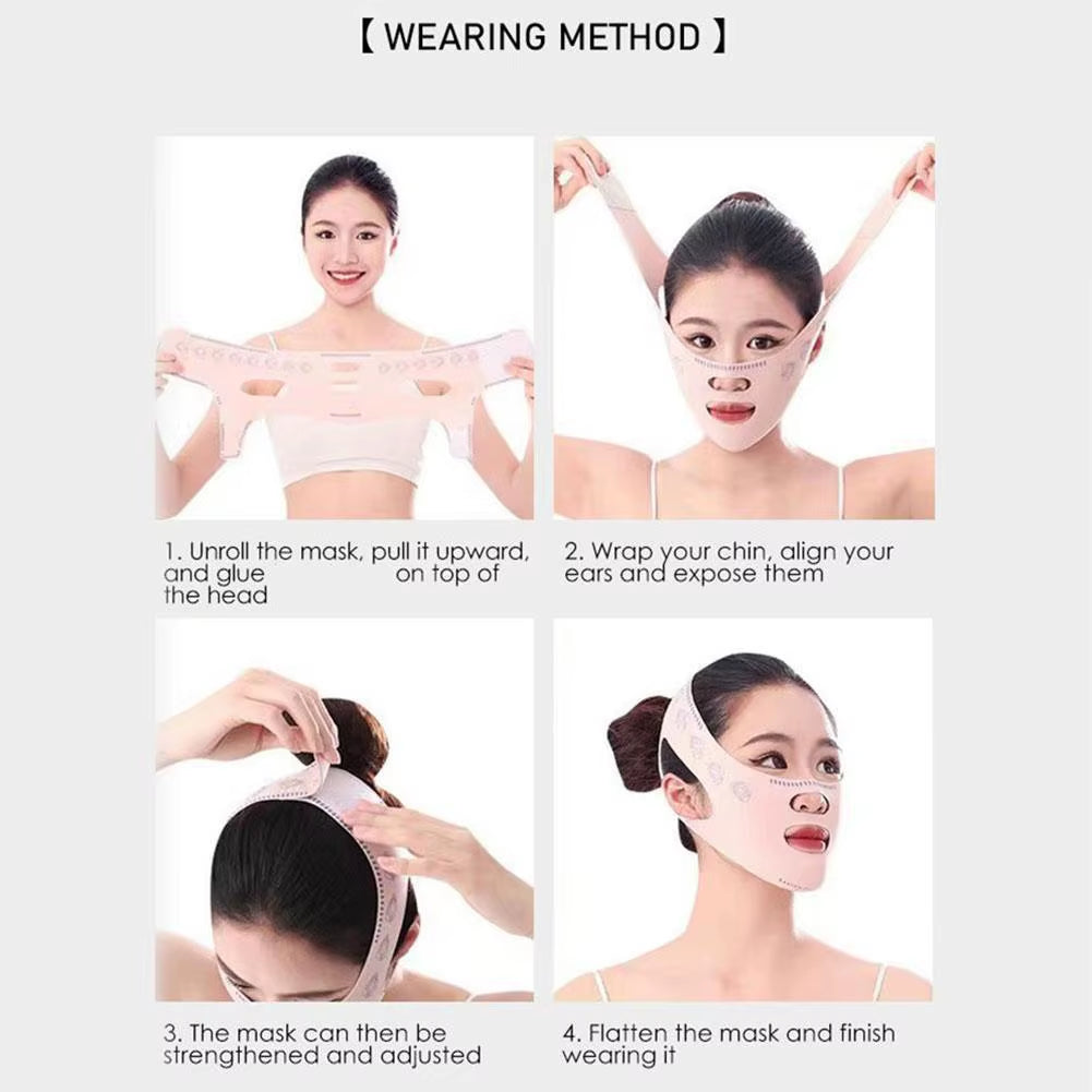 Breathable V Face Band Cheek Reduce Double Chin Lift up Face Thin Mask V-Line Shaping Bandage anti Wrinkle Face Bandage