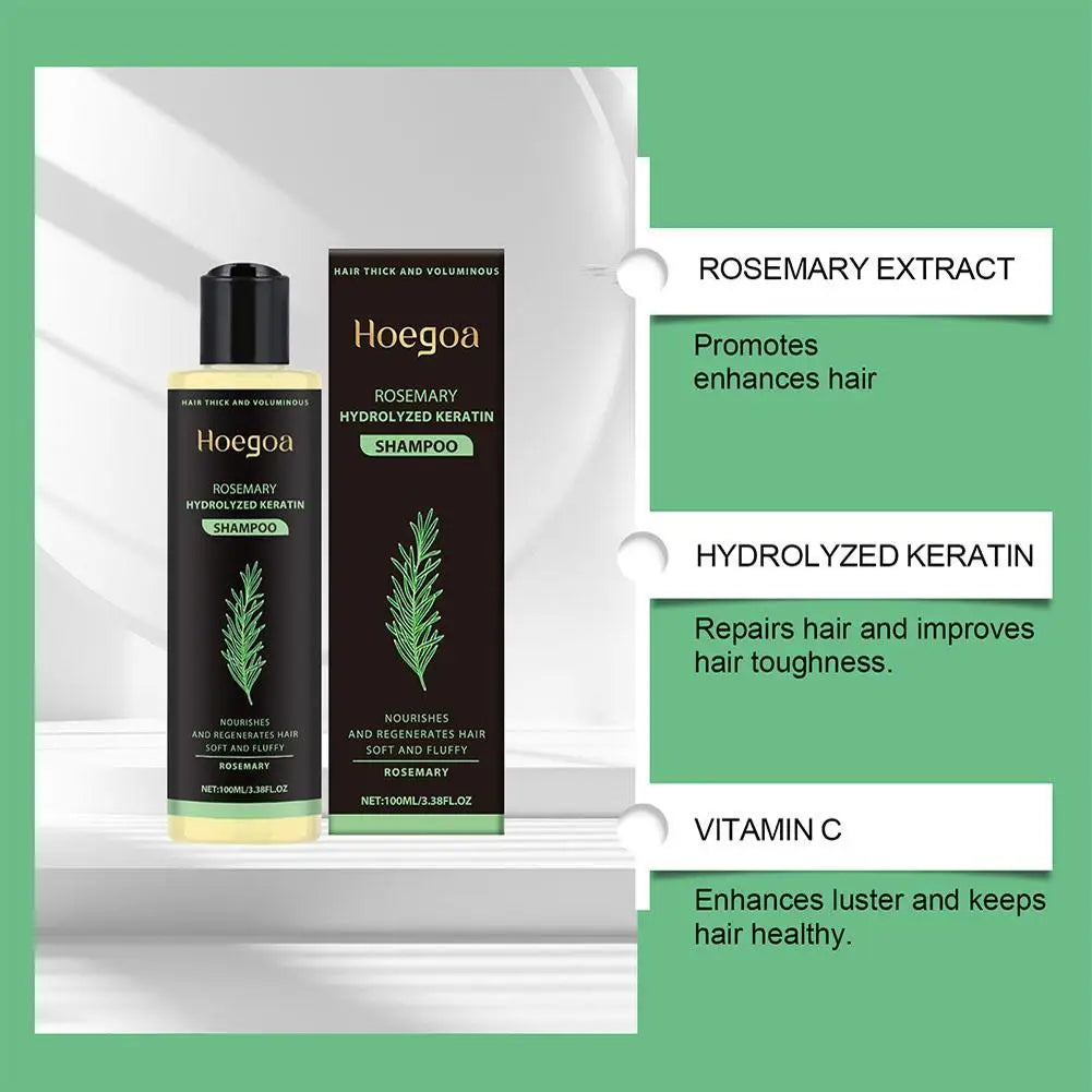 1/2PCS Rosemary Hair Growth Shampoo Organic Rosemary Oil for Hair Growth, Natural anti Loss Thickening Shampoo for Thinning Hair