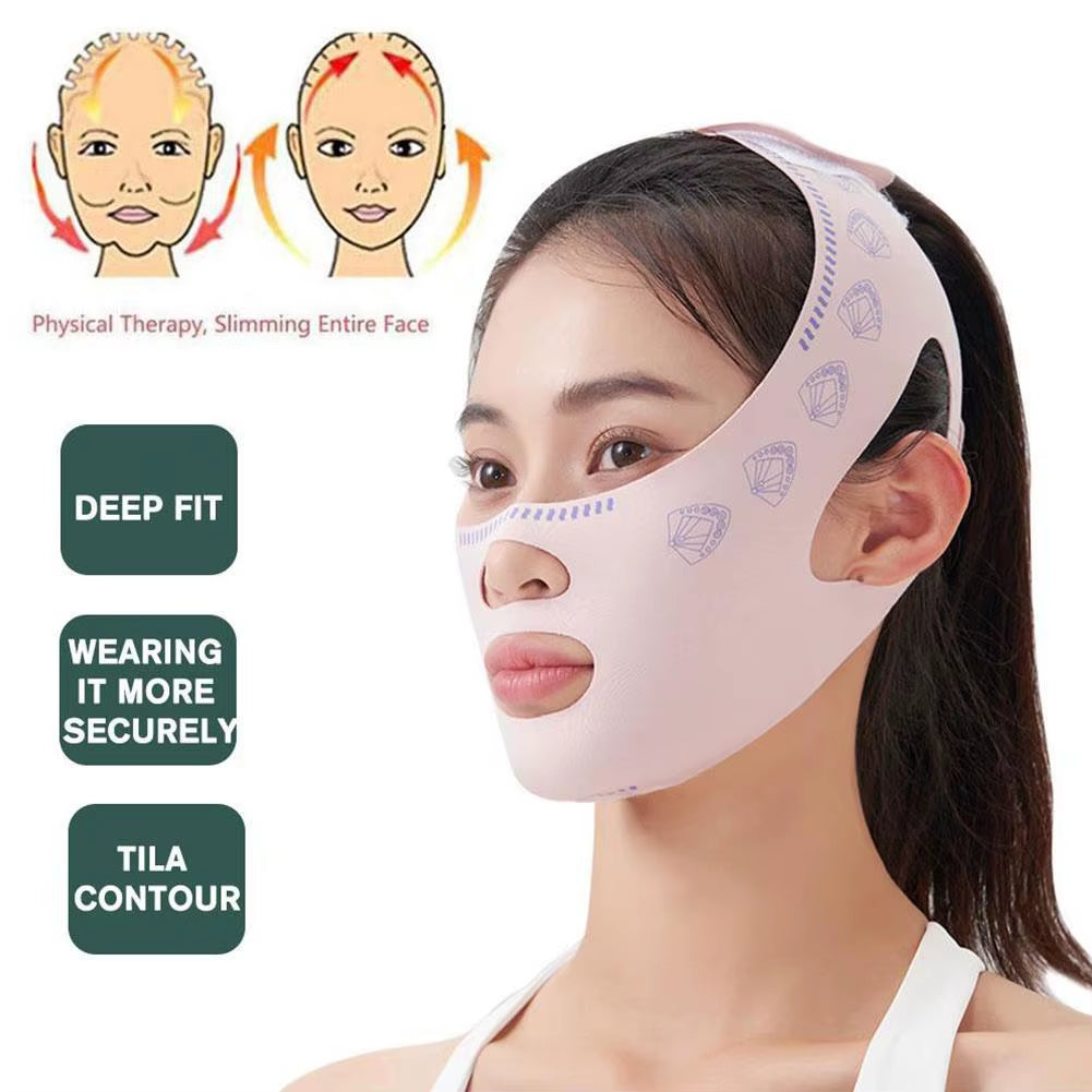 Breathable V Face Band Cheek Reduce Double Chin Lift up Face Thin Mask V-Line Shaping Bandage anti Wrinkle Face Bandage